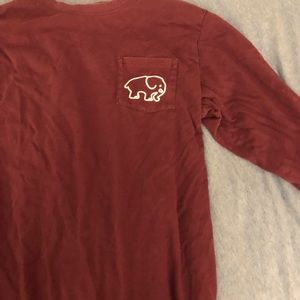 Maroon long sleeve IVORY ELLA shirt
